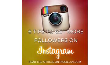 Tips to Get More Followers on Instagram